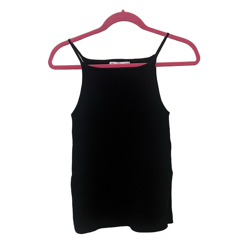 Caroline Constas NWT navy ribbed tank, XS - Picture 2 of 8